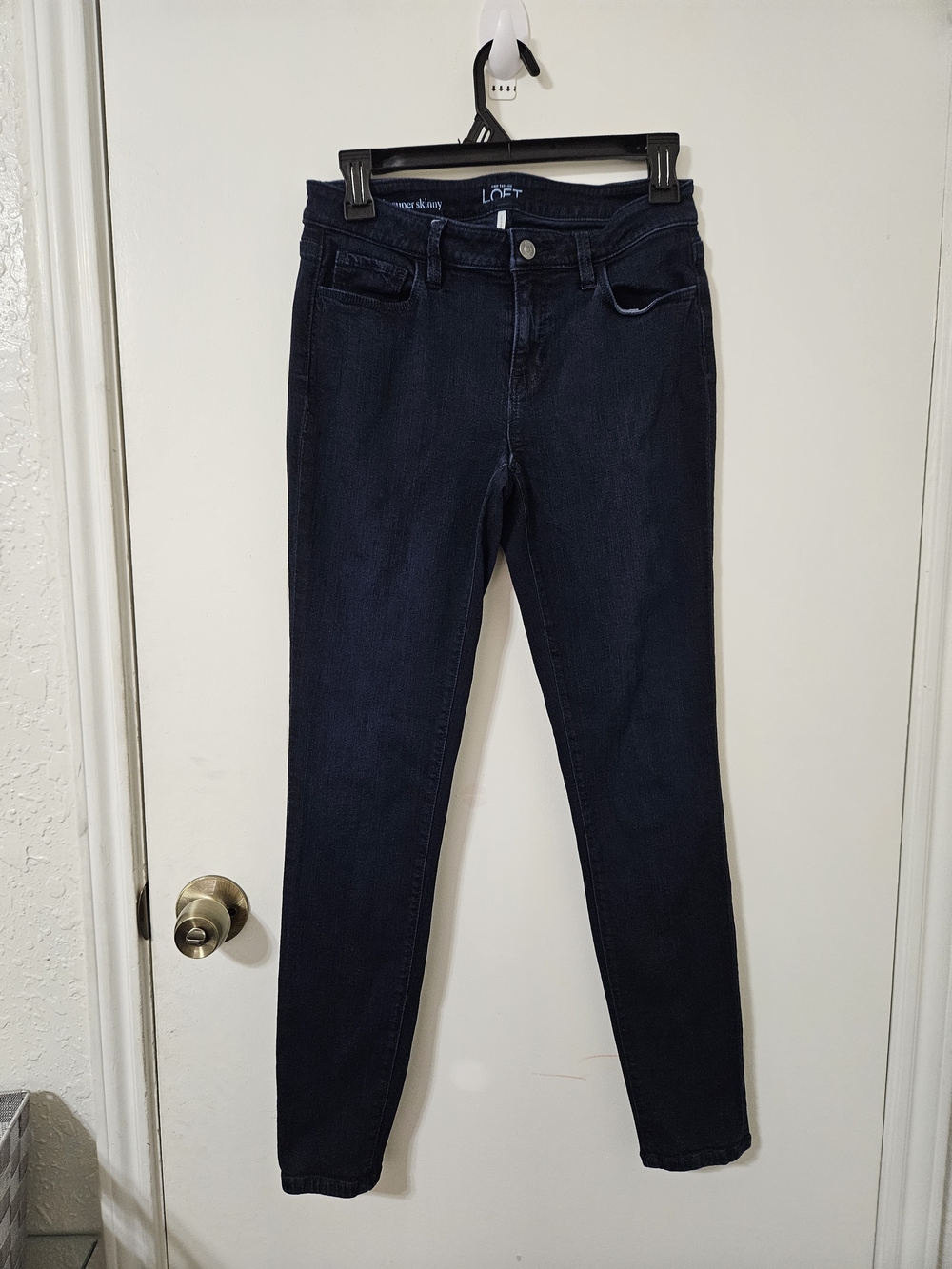 Loft Ann Taylor Super Skinny Jeans -Women,s, Navy Blue- Size 27/4